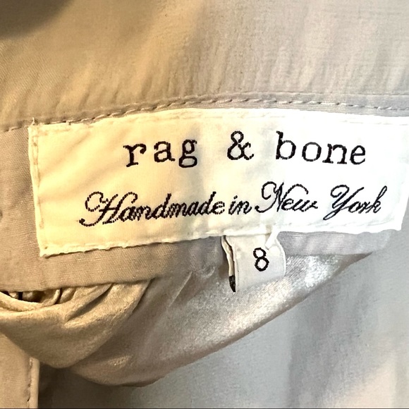 Rag & Bone Handmade In New York Top Tan Size 8 Good Condition - Picture 8 of 9